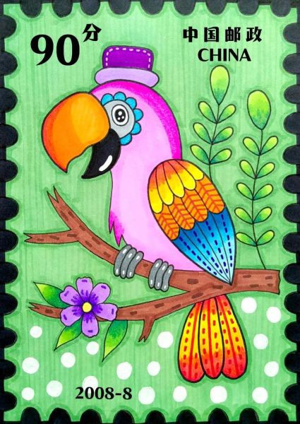 邮票图片大全手绘_怎么画才好看