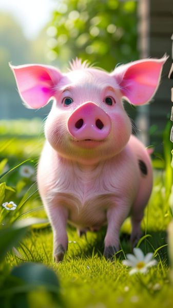 猪图片大全可爱_怎么拍才萌