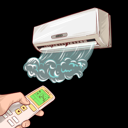 空调图片大全卡通_卡通空调怎么画
