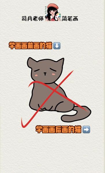 画猫的图片大全_如何画出逼真的猫咪