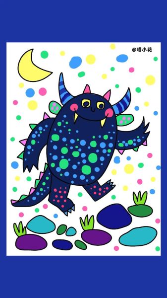 怪兽简笔画怎么画_怪兽简笔画图片大全