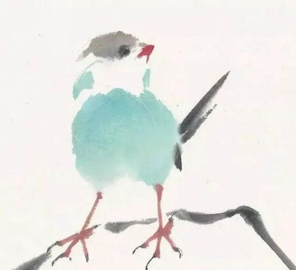 鸟画图片大全_如何临摹鸟类国画