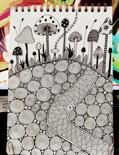 儿童黑白线描画图片大全_如何教孩子画线描