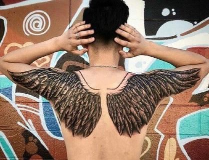 翅膀纹身图片大全_翅膀纹身适合纹在哪里