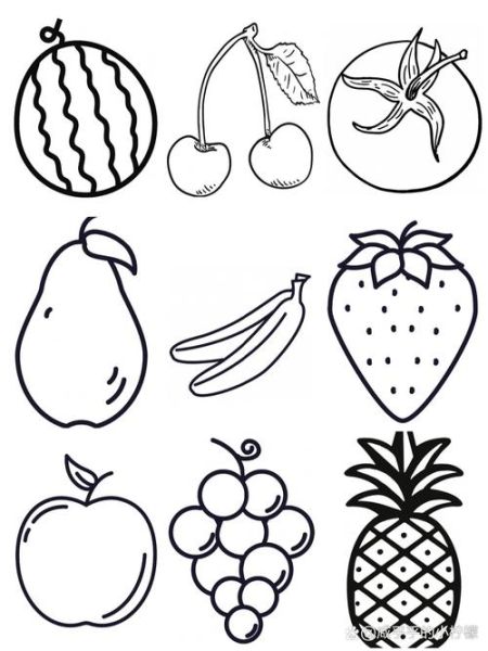 水果画图片大全_怎么画简单又好看
