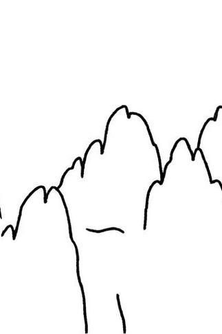 黄山简笔画怎么画_黄山简笔画图片大全