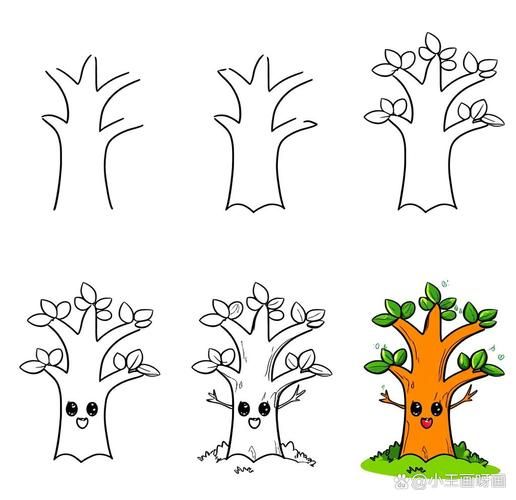 大树简笔画怎么画_大树简笔画图片大全