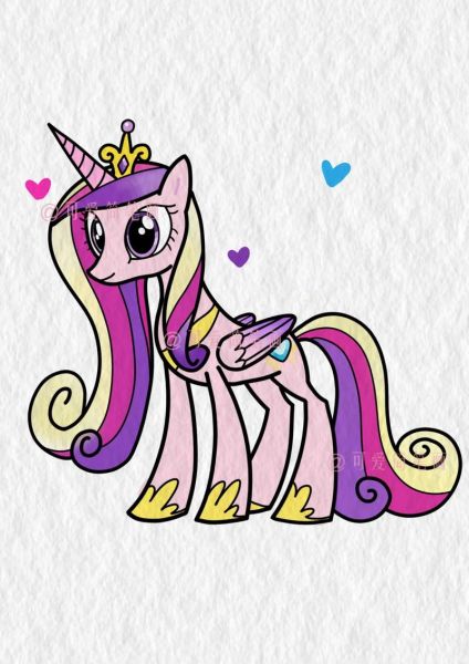 小马宝莉简笔画图片大全_怎么画小马宝莉