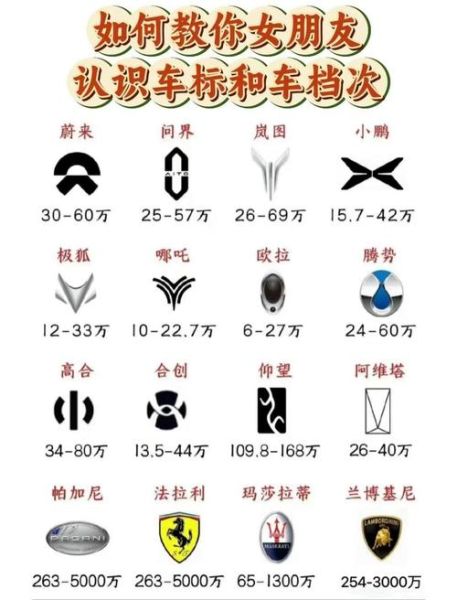 车型标志大全图片_如何快速识别