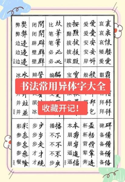 书法字体图片大全_如何快速识别不同书体