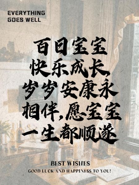宝宝百天照寄语怎么写_百天照简短祝福语精选