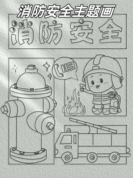 安全画图片大全_如何教孩子画安全主题画