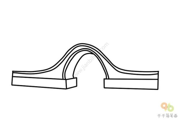 简笔画桥图片大全_怎么画桥简单又好看