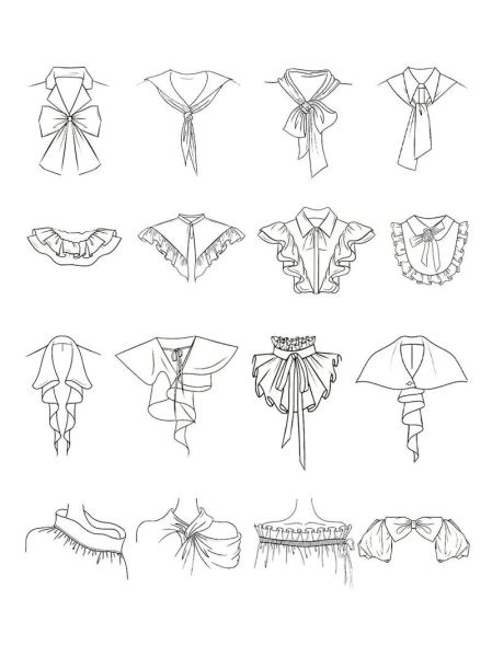 画衣服的图片大全_怎么画衣服好看