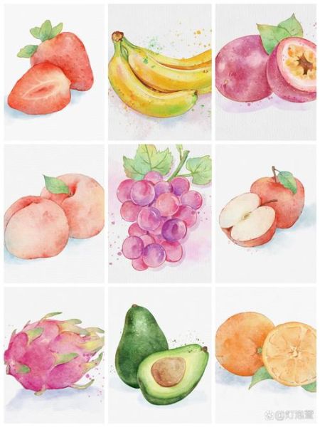 手绘水果图片大全大图_如何临摹上色