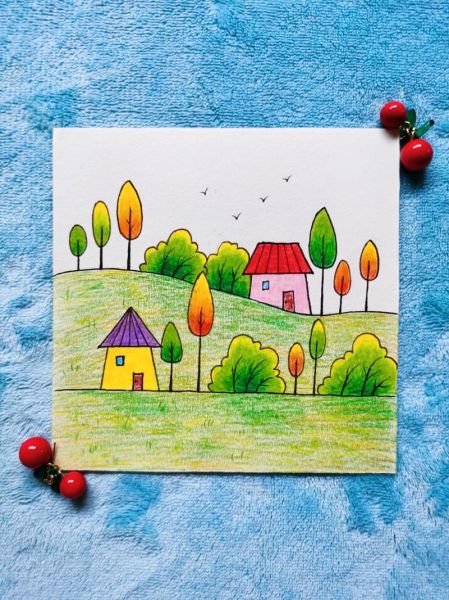 风景简笔画怎么画_风景简笔画大全图片