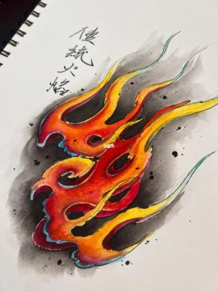 火焰图案大全图片_火焰纹身设计灵感