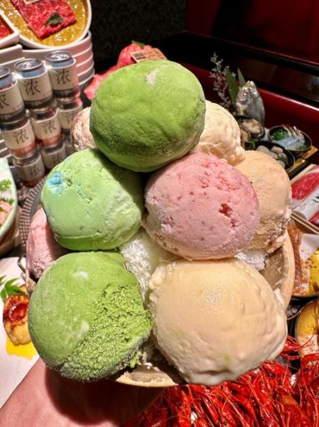 冰淇淋球装饰图片大全_如何摆盘好看