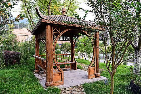 公园凉亭图片大全_如何挑选凉亭样式