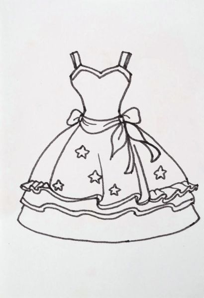 画裙子图片大全_初学者怎么画裙子好看