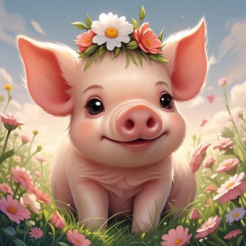 萌猪图片大全可爱_哪里找高清萌猪图