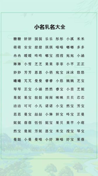 宝宝乳名怎么取_小名大全洋气