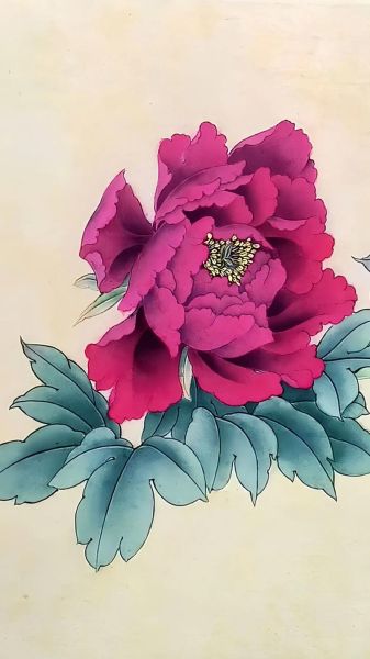 工笔牡丹图片大全高清_如何下载保存