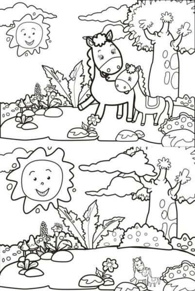 简笔画场景图片大全_如何教孩子画