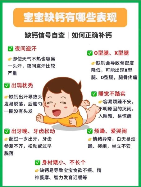 4个月宝宝补钙吃什么_缺钙表现有哪些