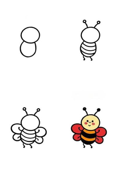 昆虫简笔画怎么画_昆虫简笔画图片大全