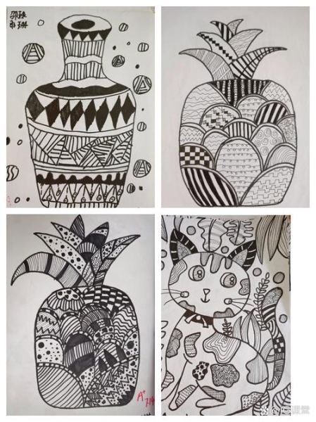 线描画图片大全_线描画适合初学者吗