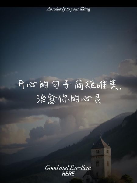 开心带字图片大全唯美_如何制作治愈系文字图