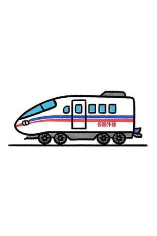 动车简笔画怎么画_动车简笔画大全大图片