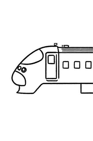 动车简笔画怎么画_动车简笔画大全大图片