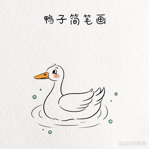 小鸭子图片大全_小鸭子怎么画简单又可爱