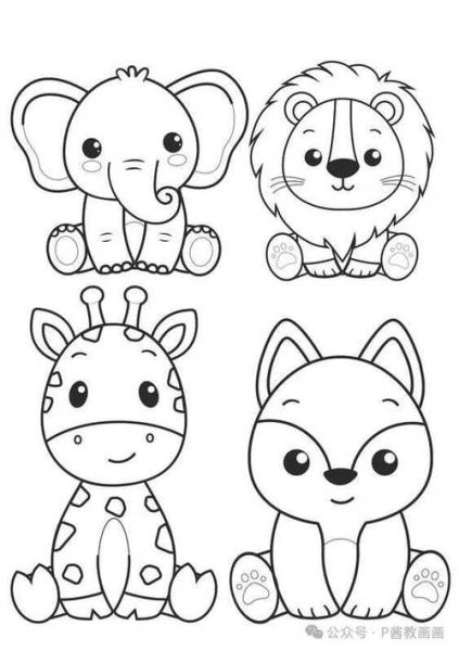 简笔画大全图片_怎么画动物简笔画