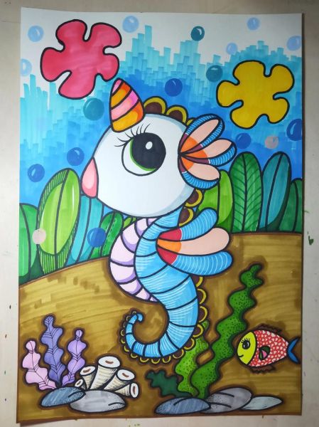 儿童美术作品图片大全_如何挑选适合孩子年龄段的作品