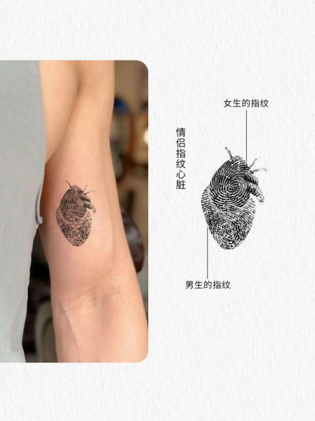 指纹心形图片大全_情侣指纹怎么拼成心形