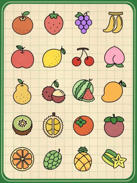 儿童简笔画水果图片_怎么画苹果香蕉橙子