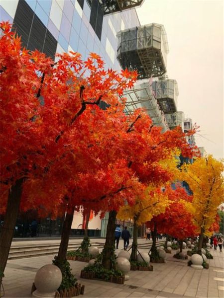 仿真花树图片大全_仿真花树适合放哪里