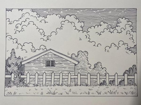 景物画画图片大全_初学者如何临摹