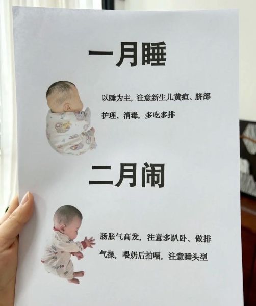 宝宝一月睡二月哭三月抬头四月做什么_新手爸妈如何科学应对