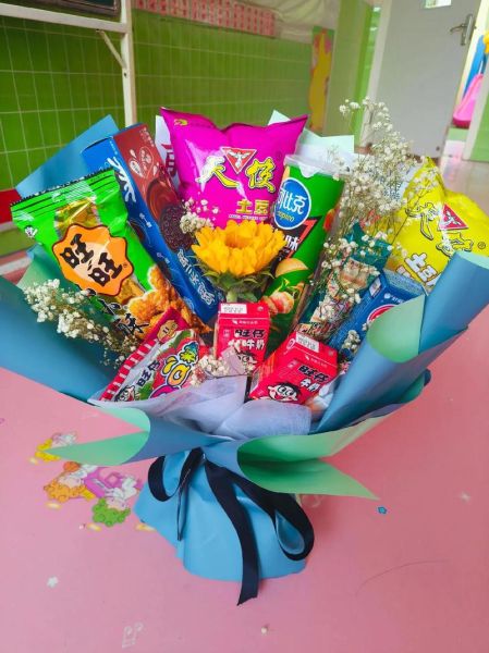 零食花束图片大全_零食花束怎么做