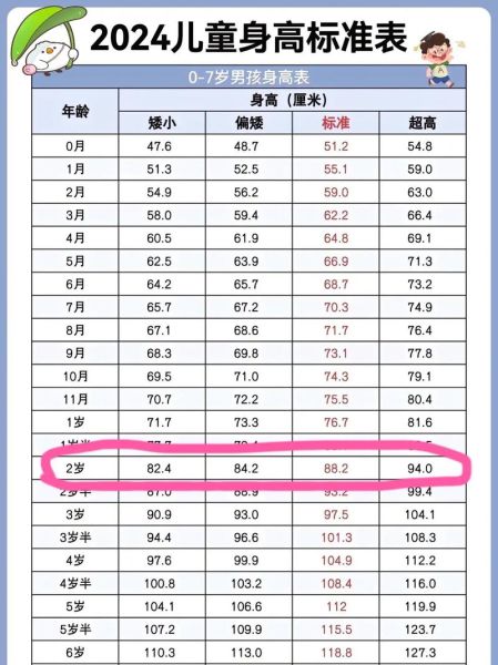 2岁半男宝宝身高体重标准_正常范围是多少