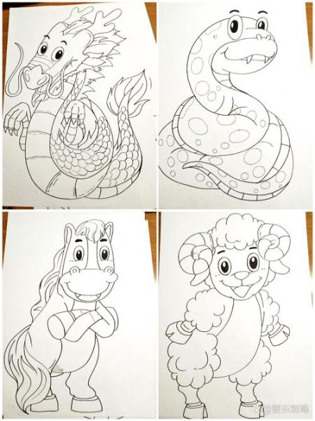 十二生肖图片大全_怎么画简单又好看