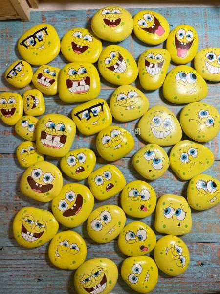 石头画图片大全卡通_怎么画简单又好看